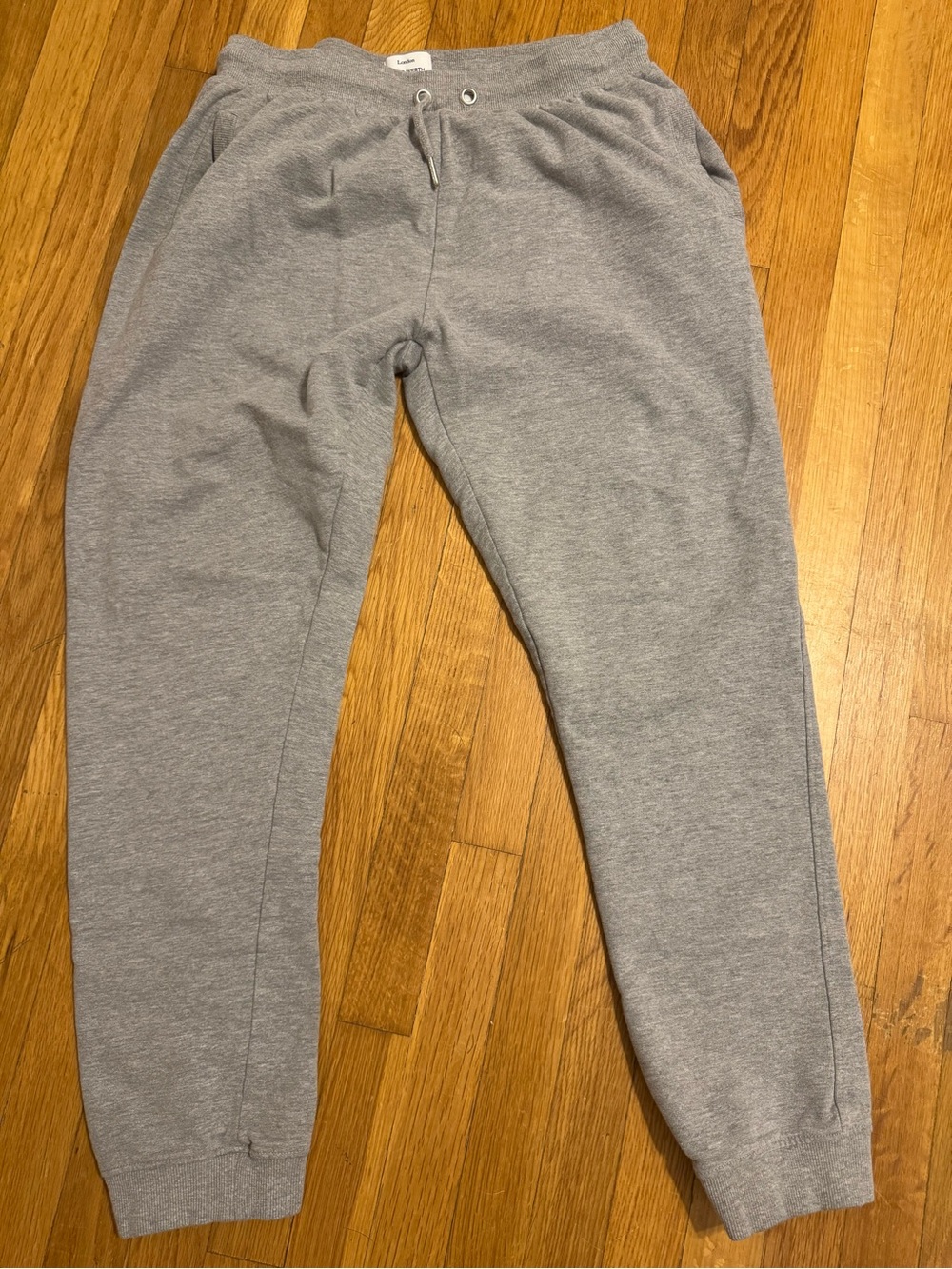 Men's Light Gray Drawstring Jogger Sweatpants